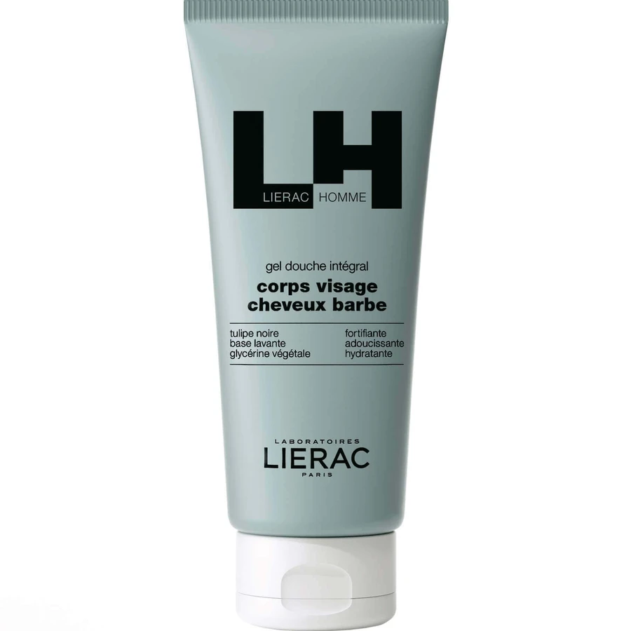 Набір Lierac Homme, лосьйон для обличчя, що заряджає енергією, 50 мл + багатофункціональний лосьйон для душу, 50 мл + косметичка в подарунок: ціни та характеристики