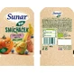 Фруктовые капсулы Sunar Organic Микс из банана, груши, тыквы, сладкого картофеля и черной смородины 100 г
