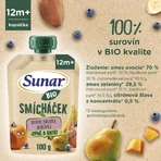 Фруктовые капсулы Sunar Organic Микс из банана, груши, тыквы, сладкого картофеля и черной смородины 100 г: цены и характеристики