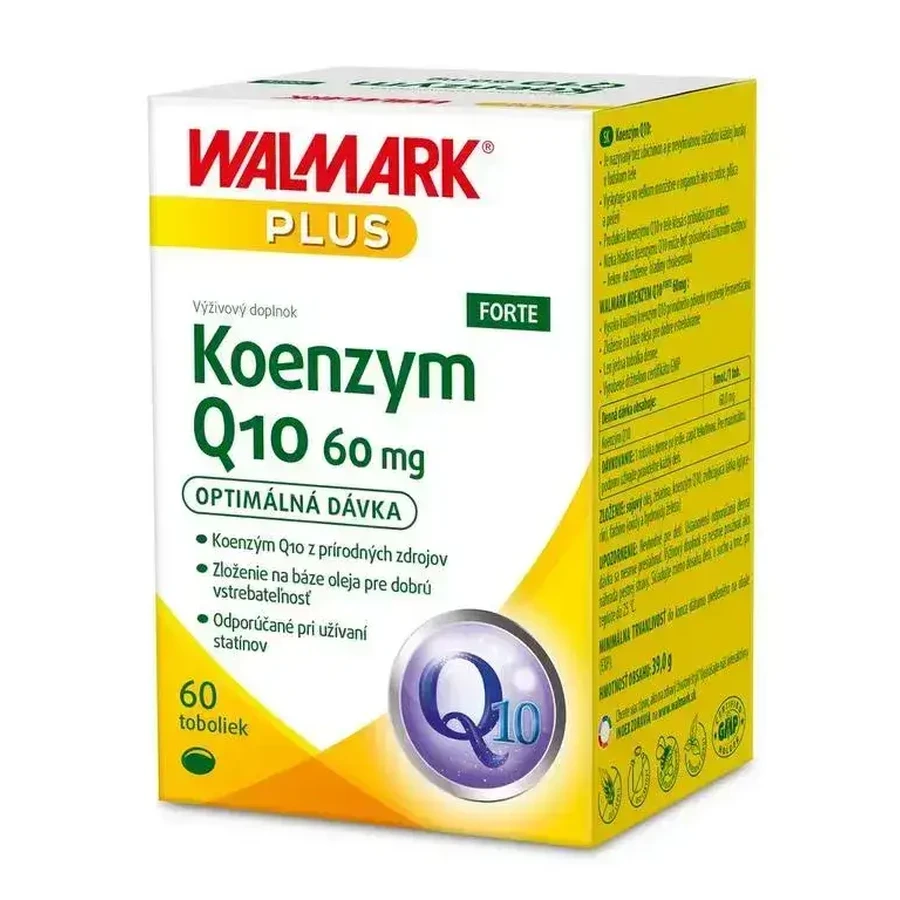 WALMARK Коензим Q10 FORTE 60 мг 1×60 капсул, дієтична добавка: ціни та характеристики