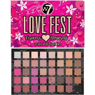 Палітра тіней для повік, W7, Love Fest, Express Yourself, 40 відтінків