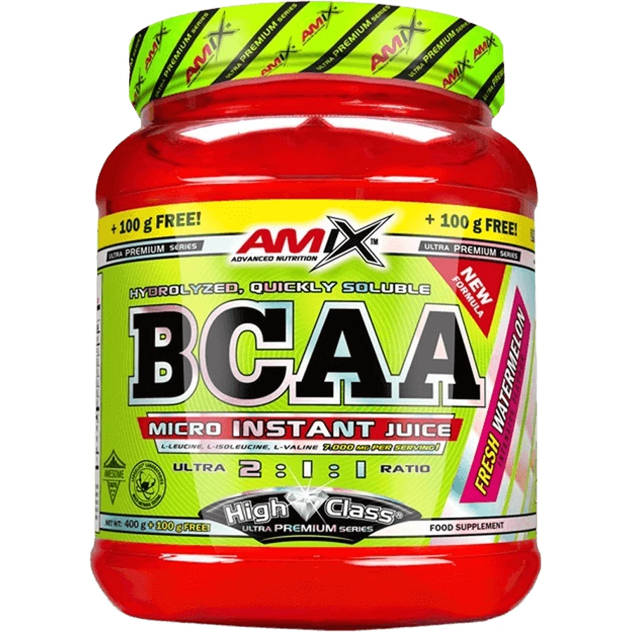 Сік швидкого приготування Amix BCAA Micro, малиновий лимонад 500 г: ціни та характеристики