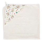 Детское банное полотенце с капюшоном, 100x100 см, принтованная линия lazy, Ceba Baby