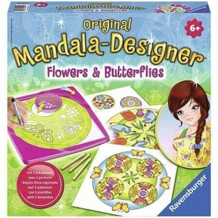 Набір для створення мандали з квіткою та метеликом, +6 років, Ravensburger