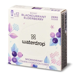Напиток изотонический Waterdrop Microdrink Boost черная смородина/бузина, 12 кубиков