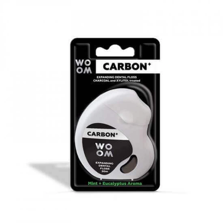 Carbon Plus Розширювальна зубна нитка, 30 м, Woom: ціни та характеристики