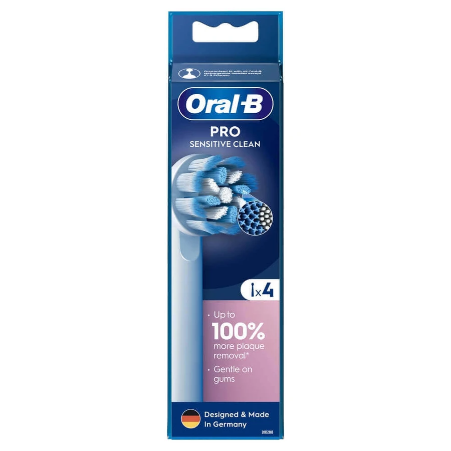Oral-B Pro Sensitive Clean, змінні щетинки для електричної зубної щітки, 4 шт.: ціни та характеристики