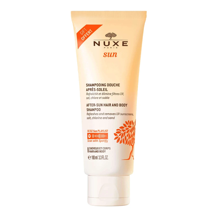 Nuxe Sun, Лосьйон для засмаги для обличчя та тіла, спрей, SPF 50, 150 мл + душ після засмаги, 100 мл безкоштовно: ціни та характеристики