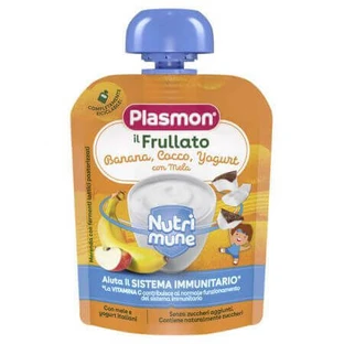 Пюре Nutrimune з бананом, кокосом та йогуртом, 85 г, Plasmon