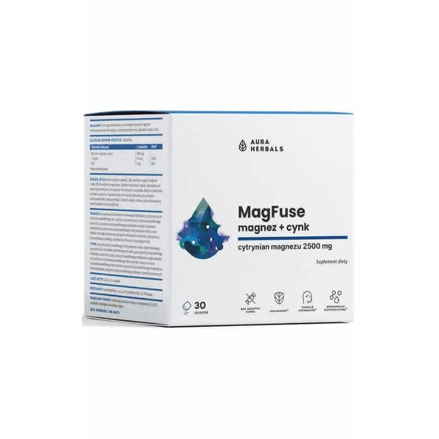 MagFuse - магний + цинк - саше 30 шт Aura Herbals: цены и характеристики