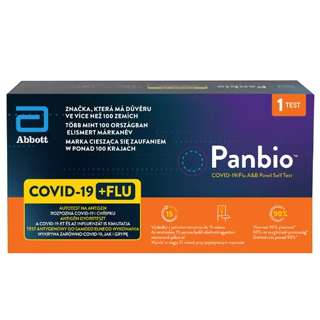 Panbio Covid-19/Flu A&b Panel Combo Self Test, экспресс-тест для выявления 3 вирусов, 1 штука: цены и характеристики