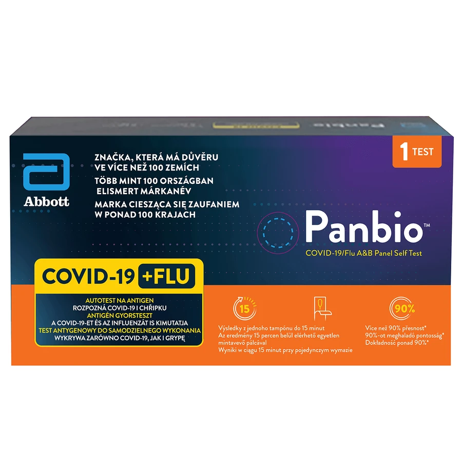 Panbio Covid-19/Flu A&b Panel Combo Self Test, экспресс-тест для выявления 3 вирусов, 1 штука: цены и характеристики