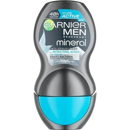 GARNIER Guoco дезодорант для мужчин PURE ACTIVE 1×50 мл, антибактериальный: цены и характеристики