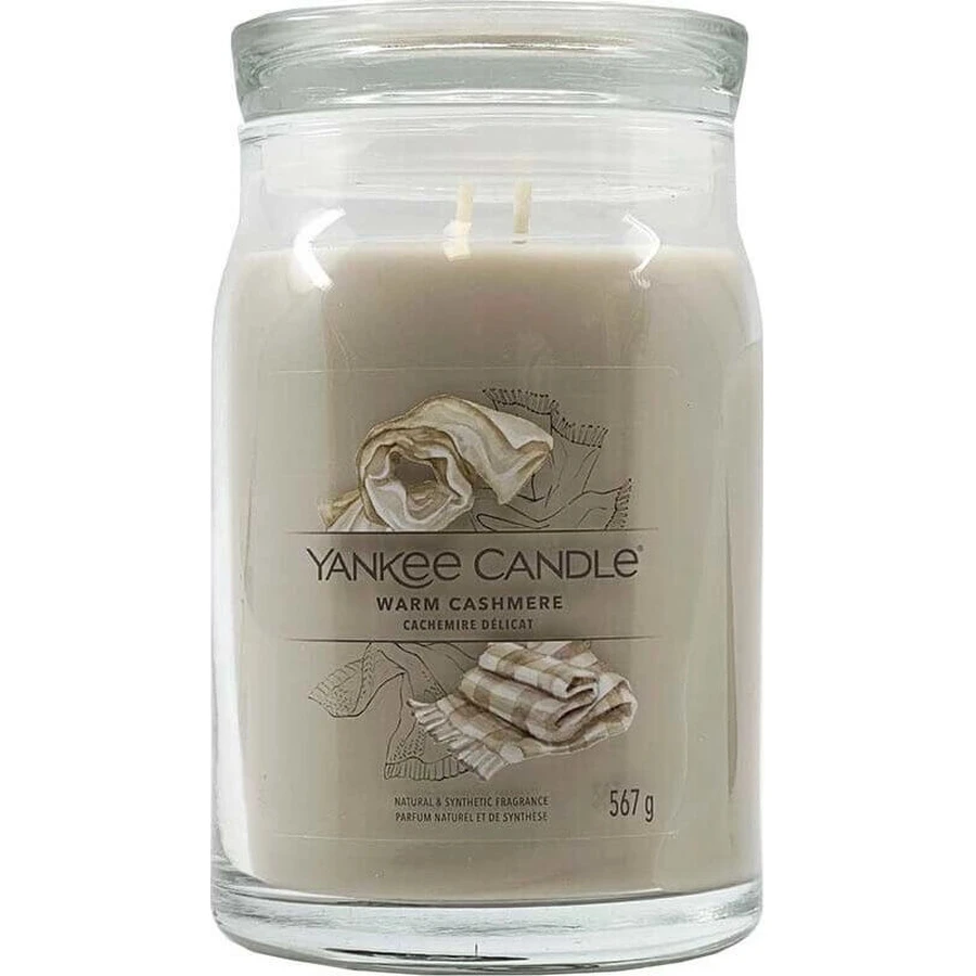 Yankee Candle Signature велика свічка Теплий кашемір 1×567 г, ароматична свічка: ціни та характеристики