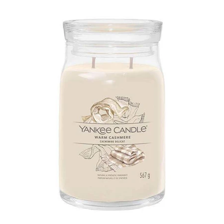 Yankee Candle Signature велика свічка Теплий кашемір 1×567 г, ароматична свічка: ціни та характеристики
