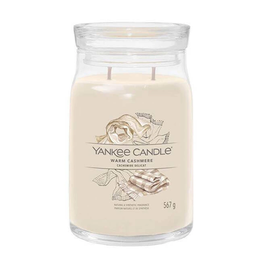 Yankee Candle Signature велика свічка Теплий кашемір 1×567 г, ароматична свічка: ціни та характеристики