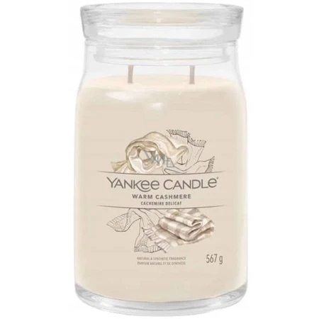 Yankee Candle Signature велика свічка Теплий кашемір 1×567 г, ароматична свічка: ціни та характеристики