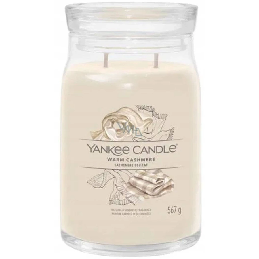Yankee Candle Signature велика свічка Теплий кашемір 1×567 г, ароматична свічка: ціни та характеристики