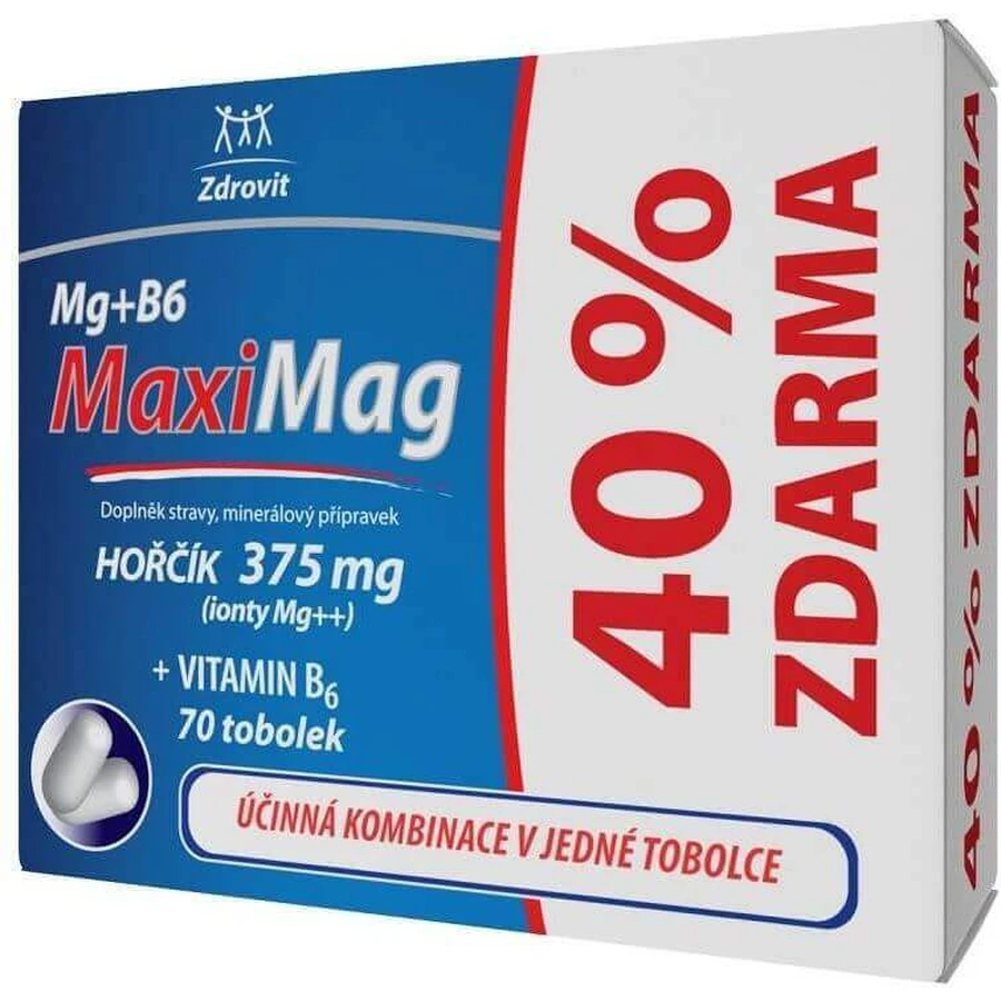 Zdrovit MaxiMag Horik 375 мг+B6 40% Free 70 твердих капсул: ціни та характеристики