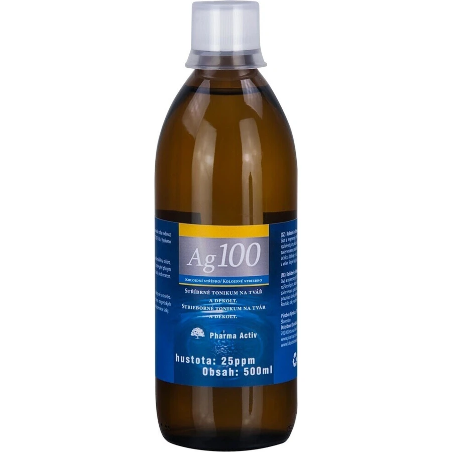 Pharma Activ Colloid Silver Ag100 1×500 мл, 25 ppm, колоїдне срібло: ціни та характеристики