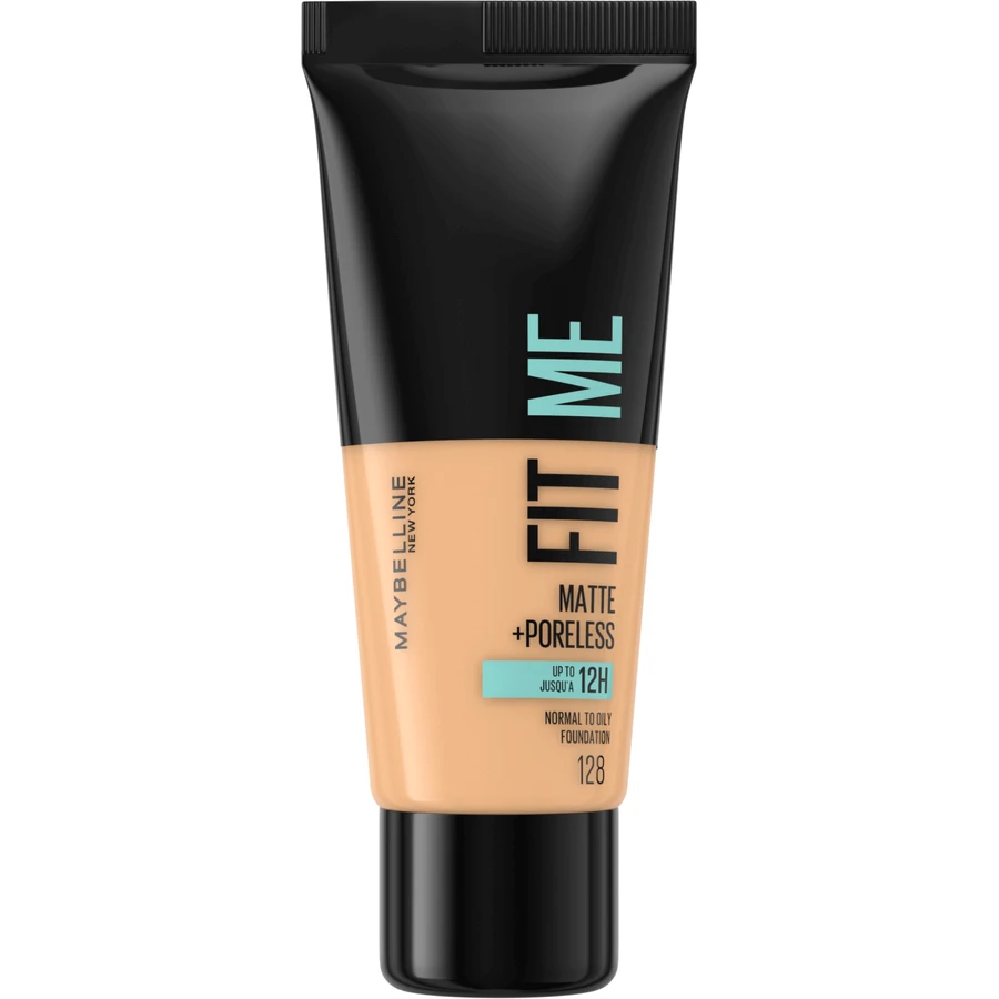 Maybelline New York NY Fit Me Matte and Poreless Makeup 128 Неяскравий макіяж для нормальної та жирної шкіри 30 мл: ціни та характеристики