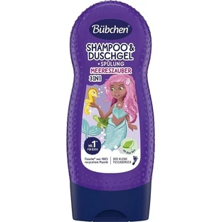 Bübchen Kids Shampoo & Shower Gel & Conditioner 3in1 Русалонька 1×50 мл, шампунь, гель для душу та кондиціонер