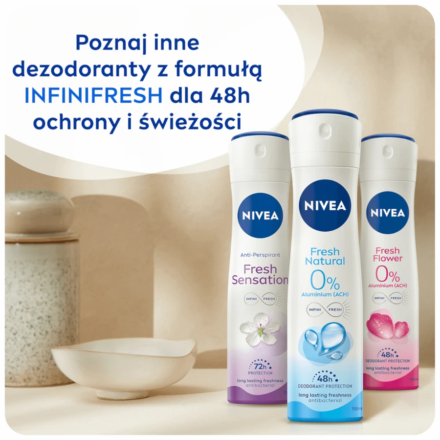 Nivea Women, Дезодорант для жінок, Свіжість, 150 мл: ціни та характеристики