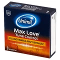 Зволожені латексні презервативи Unimil Max Love Time Control, 3 шт.