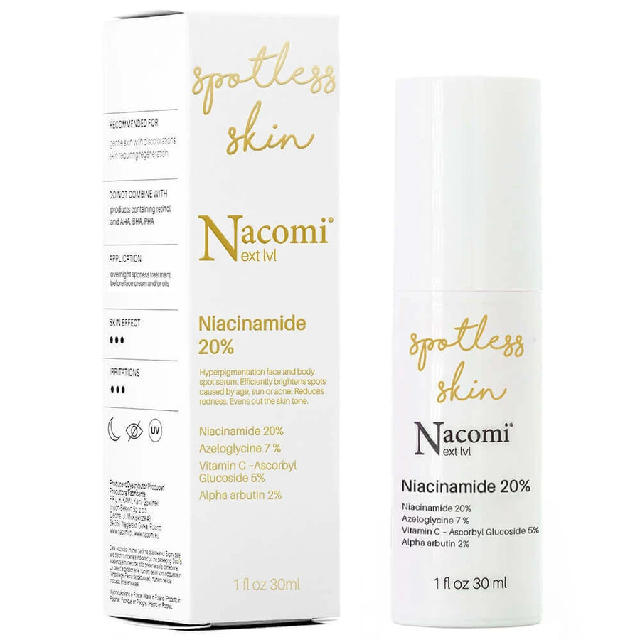 Nacomi Next Level Niacinamide 20% Точечная сыворотка от пятен, 30 мл: цены и характеристики