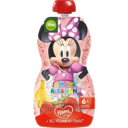 HAMI Disney Minnie капсулы Банан и клубника 1×110 г, фруктовые капсулы: цены и характеристики