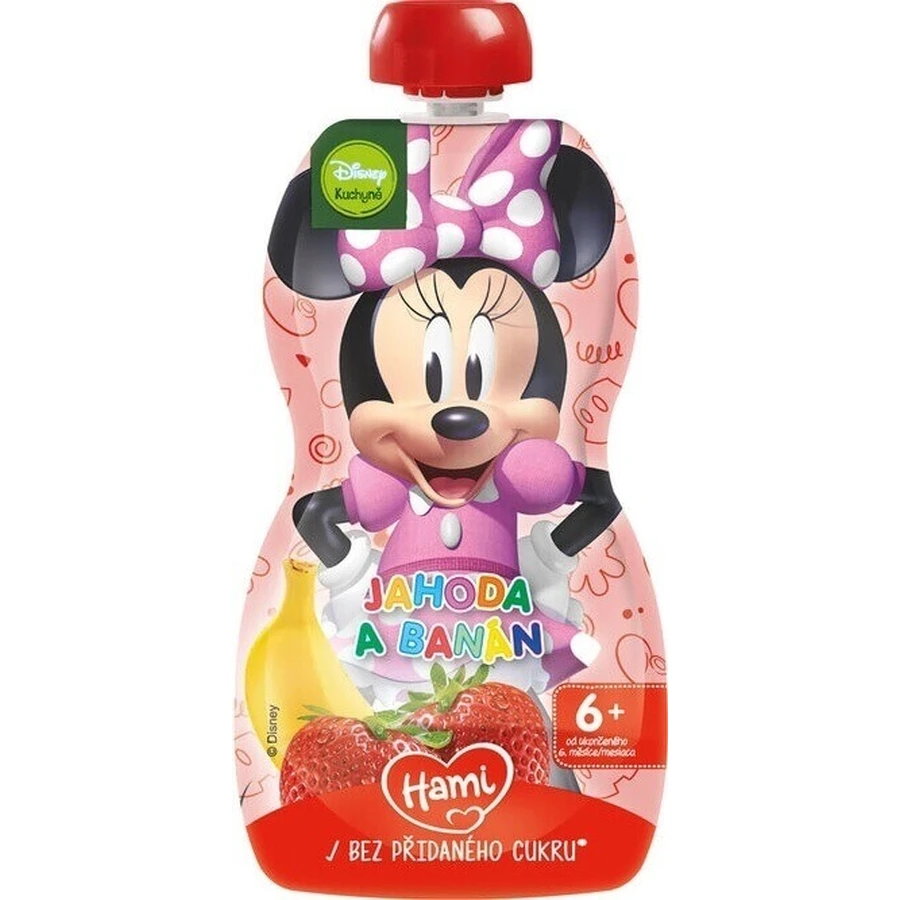 HAMI Disney Minnie капсулы Банан и клубника 1×110 г, фруктовые капсулы: цены и характеристики
