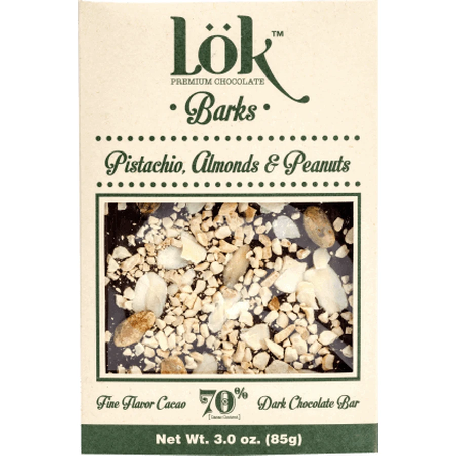 Шоколад Lök Premium з фісташками та фундуком, 85 г: ціни та характеристики