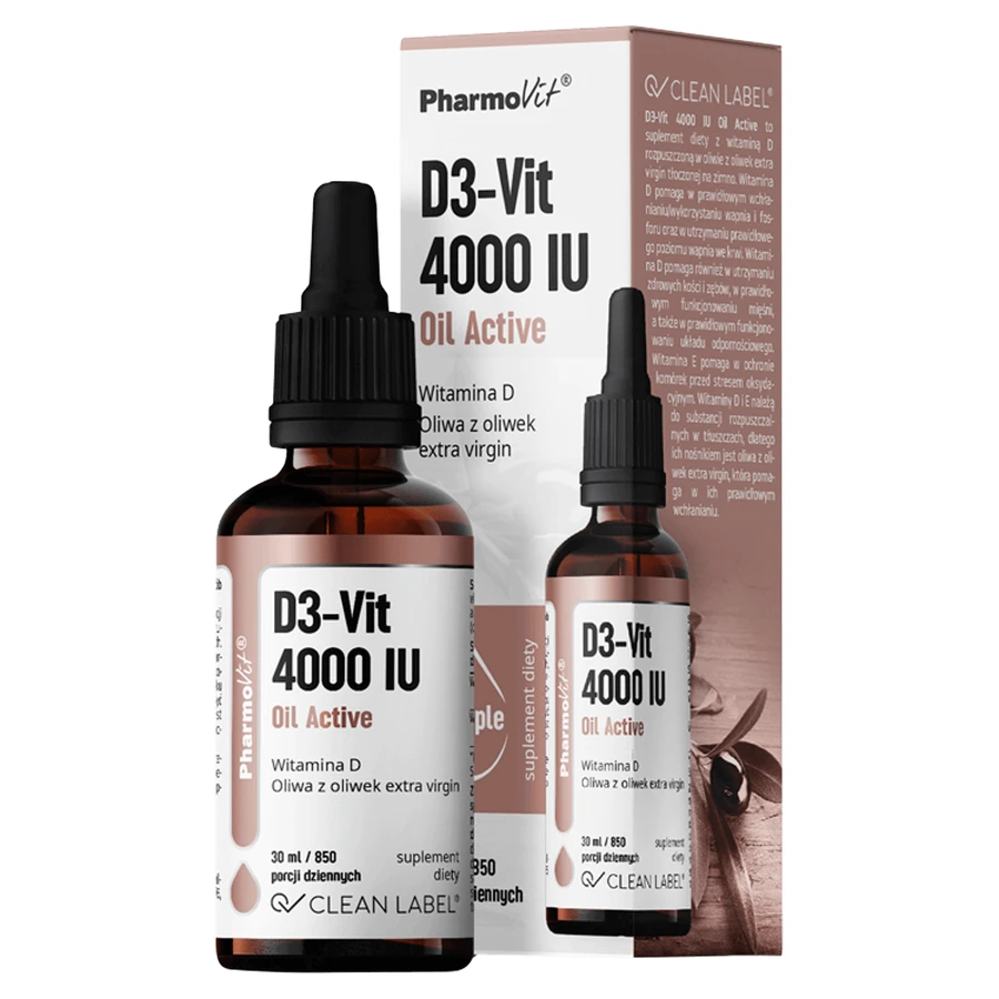 PharmoVit D3-Vit 4000 МО Масло Актив, краплі, 30 мл: ціни та характеристики
