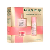 Набор Nuxe Bestsellers Huile Prodigieuse Florale, сухое масло, 50 мл + антивозрастная мицеллярная вода 3в1, 100 мл + бальзам для губ с розой, 15 г