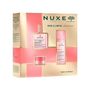 Набір Nuxe Bestsellers Huile Prodigieuse Florale, суха олія, 50 мл + омолоджуюча міцелярна вода 3в1, 100 мл + рожевий бальзам для губ, 15 г