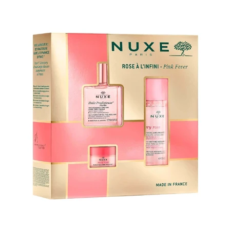 Набір Nuxe Bestsellers Huile Prodigieuse Florale, суха олія, 50 мл + омолоджуюча міцелярна вода 3в1, 100 мл + рожевий бальзам для губ, 15 г: ціни та характеристики