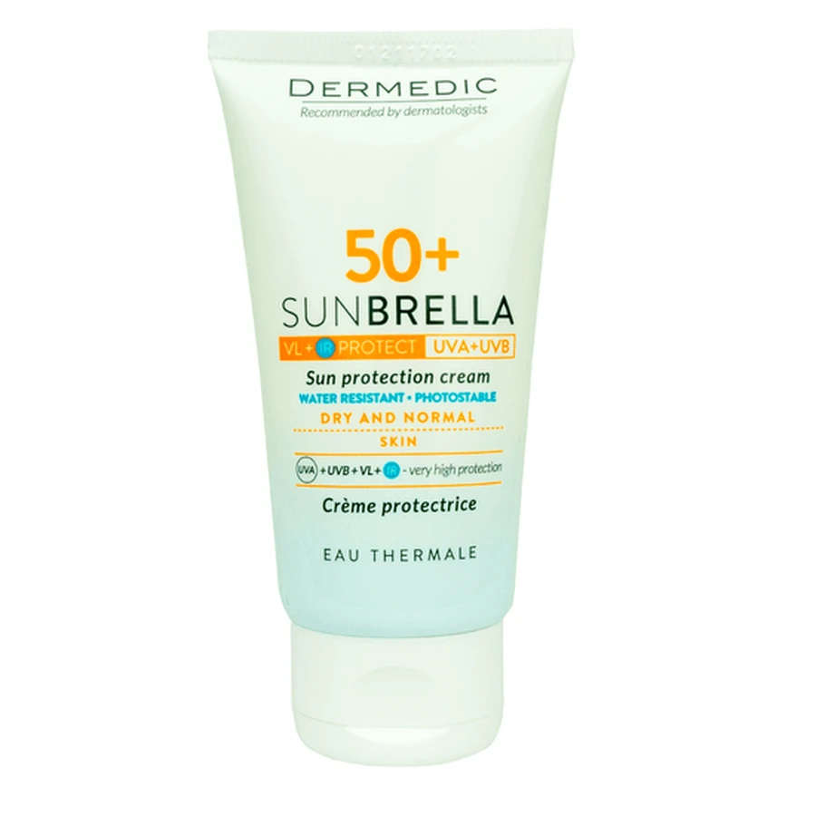 Солнцезащитный крем для нормальной/сухой кожи, SPF 50+, Sunbrella, 50 мл, Dermedic: цены и характеристики