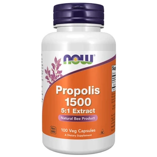 Now Foods Прополіс 1500, 100 веганських капсул