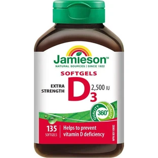 Jamieson Витамин D3 2500 МЕ 135 капс 1×135 капсул