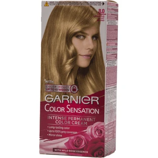 Garnier Колор Сенсація Стійка фарба для волосся 8.0 Світло-русявий, 1 шт.