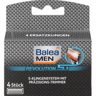 Змінні картриджі для гоління Balea MEN Revolution 5.1, 4 шт.