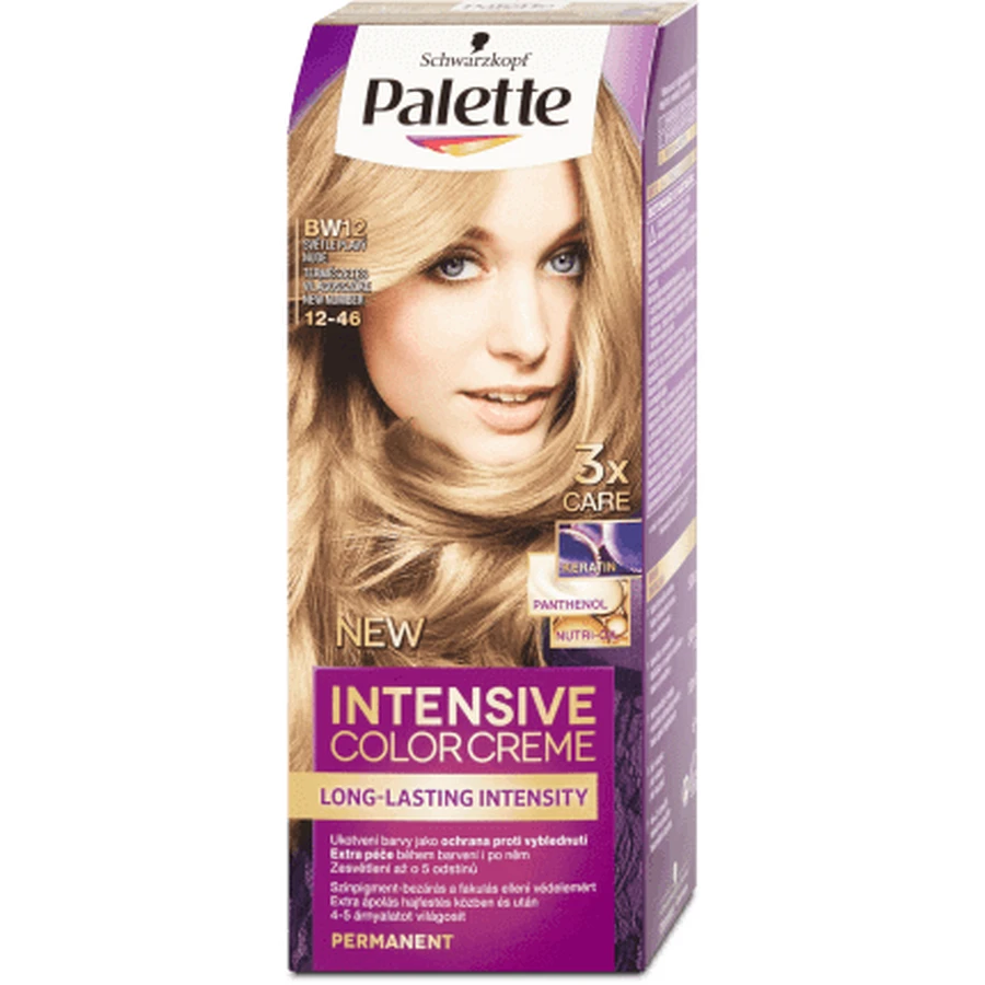 Palette Intensive Colour Creme Permanent Colour BW12 (12-46) Светло-русый блондин, 1 шт.: цены и характеристики