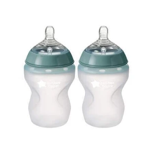 Силіконова пляшечка для годування Closer to Nature проти кольок, 2 шт, 260 мл, Tommee Tippee