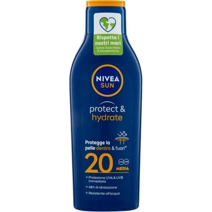 Nivea Sun Moisturizing Tanning Lotion OF20 1×200 мл, зволожуючий лосьйон для засмаги: ціни та характеристики