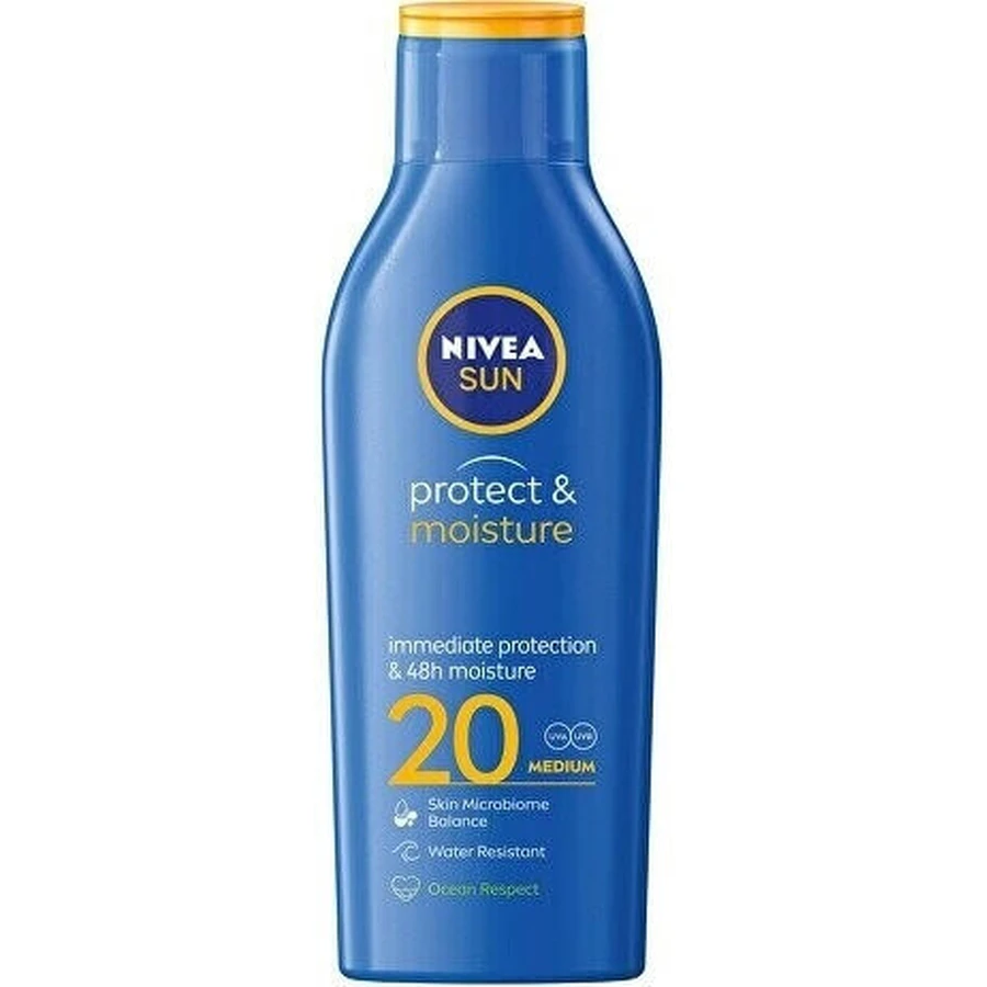 Nivea Sun Moisturizing Tanning Lotion OF20 1×200 мл, зволожуючий лосьйон для засмаги: ціни та характеристики