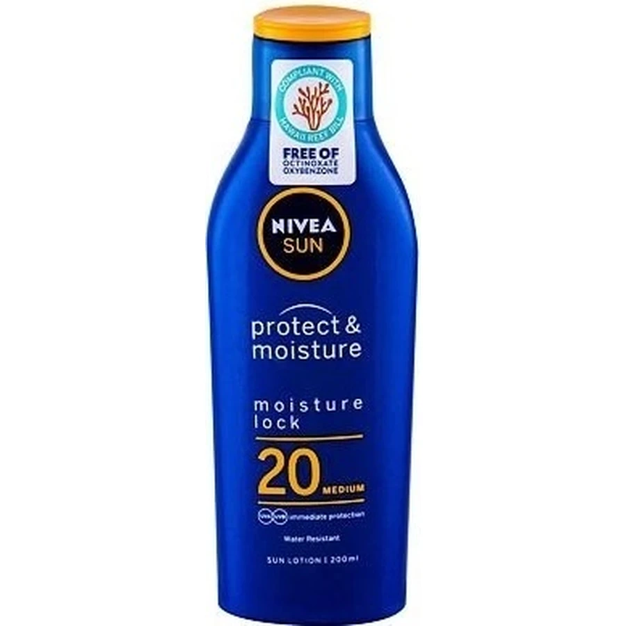 Nivea Sun Moisturizing Tanning Lotion OF20 1×200 мл, зволожуючий лосьйон для засмаги: ціни та характеристики