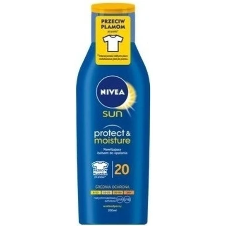 Nivea Sun Moisturizing Tanning Lotion OF20 1×200 мл, зволожуючий лосьйон для засмаги: ціни та характеристики