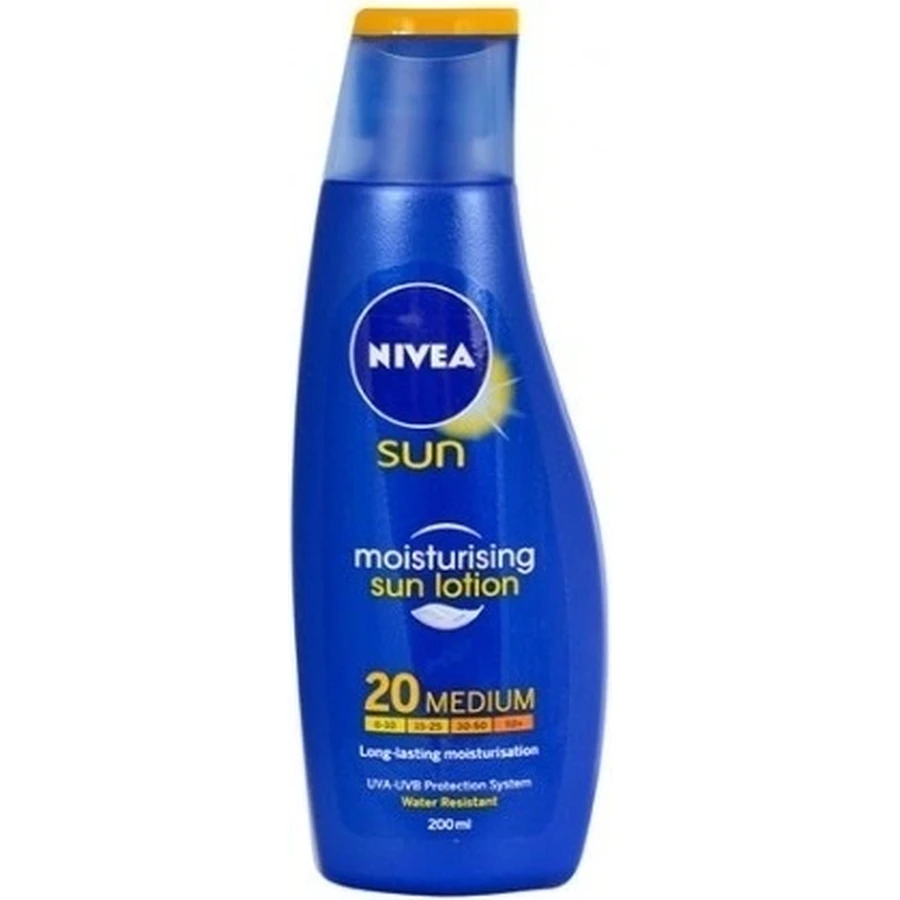 Nivea Sun Moisturizing Tanning Lotion OF20 1×200 мл, зволожуючий лосьйон для засмаги: ціни та характеристики