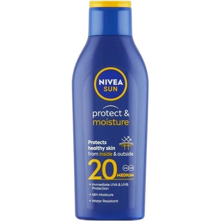 Nivea Sun Moisturizing Tanning Lotion OF20 1×200 мл, зволожуючий лосьйон для засмаги: ціни та характеристики