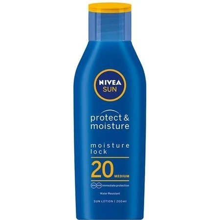 Nivea Sun Moisturizing Tanning Lotion OF20 1×200 мл, зволожуючий лосьйон для засмаги: ціни та характеристики